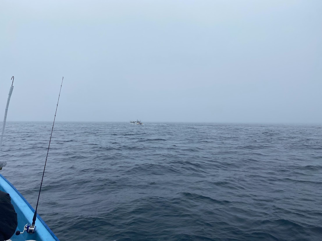 霧（ガス）がかかった日本海