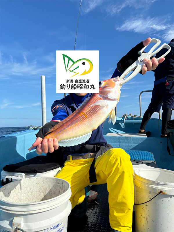 大甘鯛を釣ってよろこぶアングラー