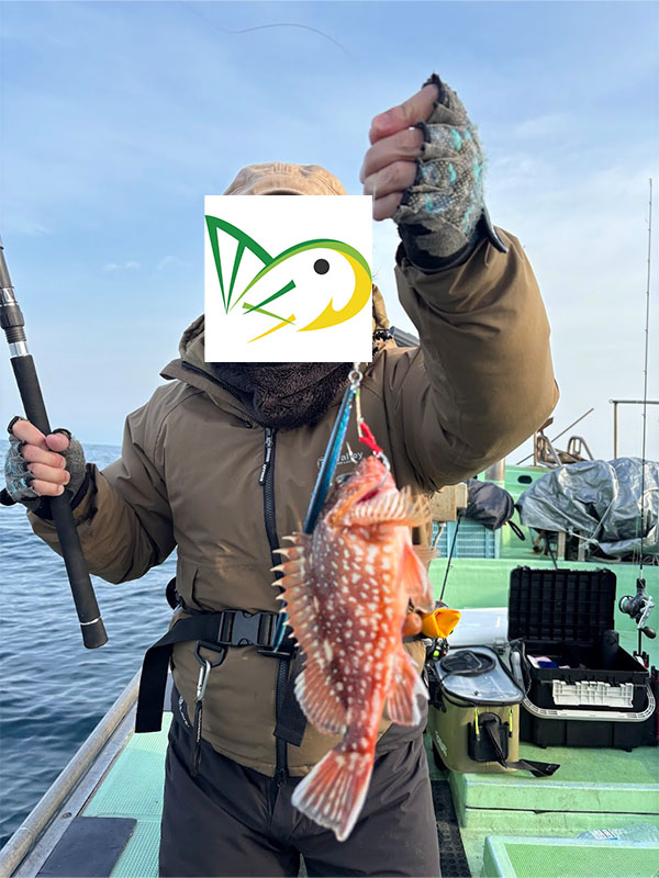 新しい船で釣れた最初の魚