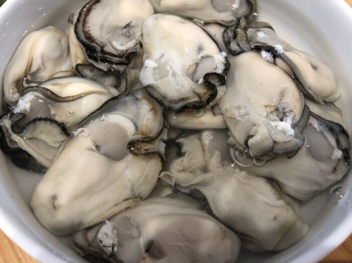 新潟寝屋漁港の岩牡蠣