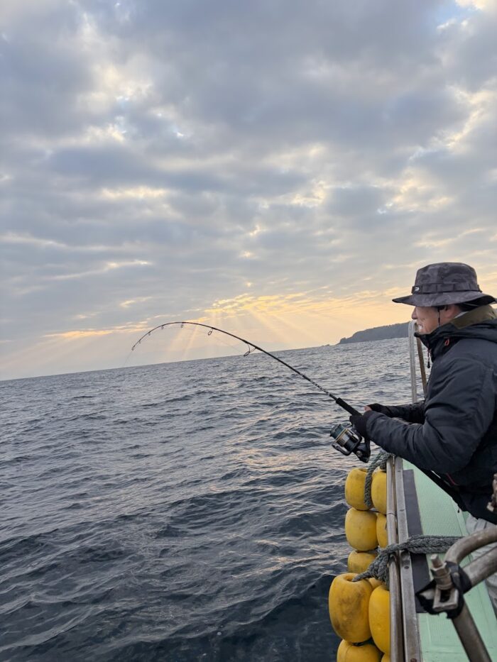 寒ブリジギングやり取り中
