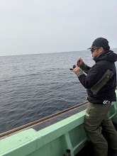 桜鯛を釣っている釣り好きな人