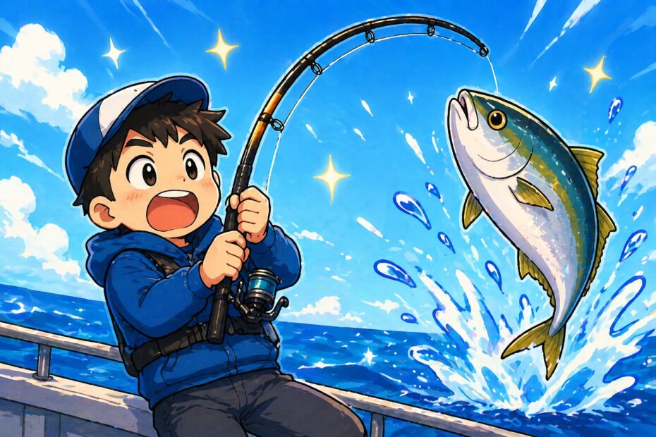 釣りを楽しむ人のイラスト