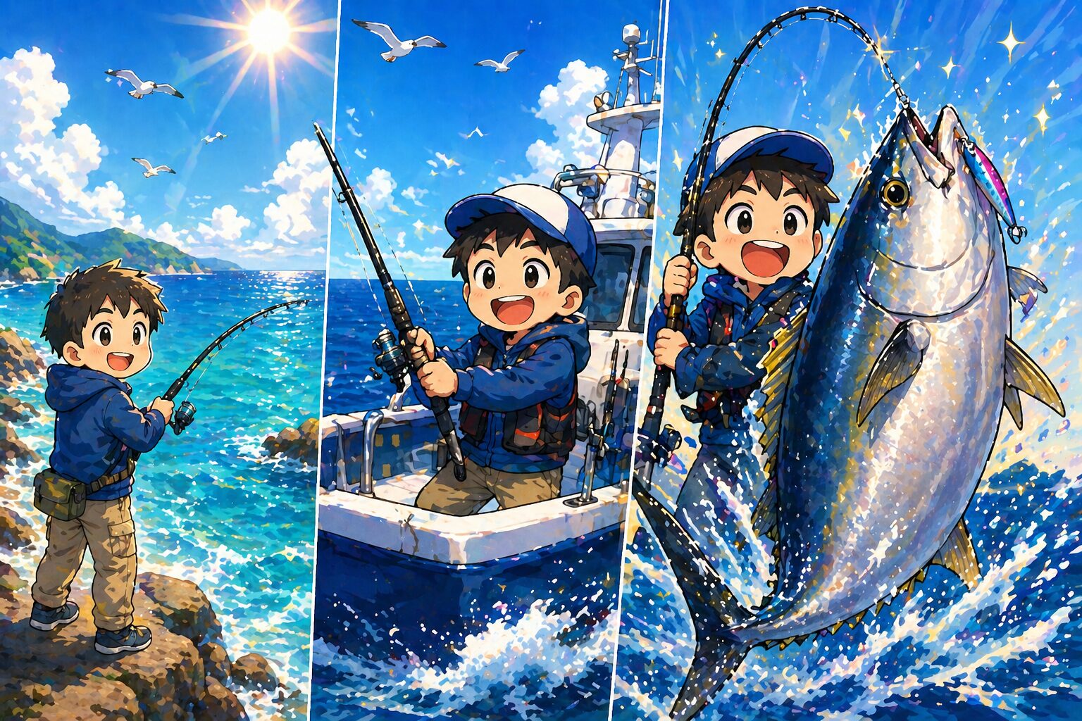 釣りで人生を楽しんでいる人のイメージ