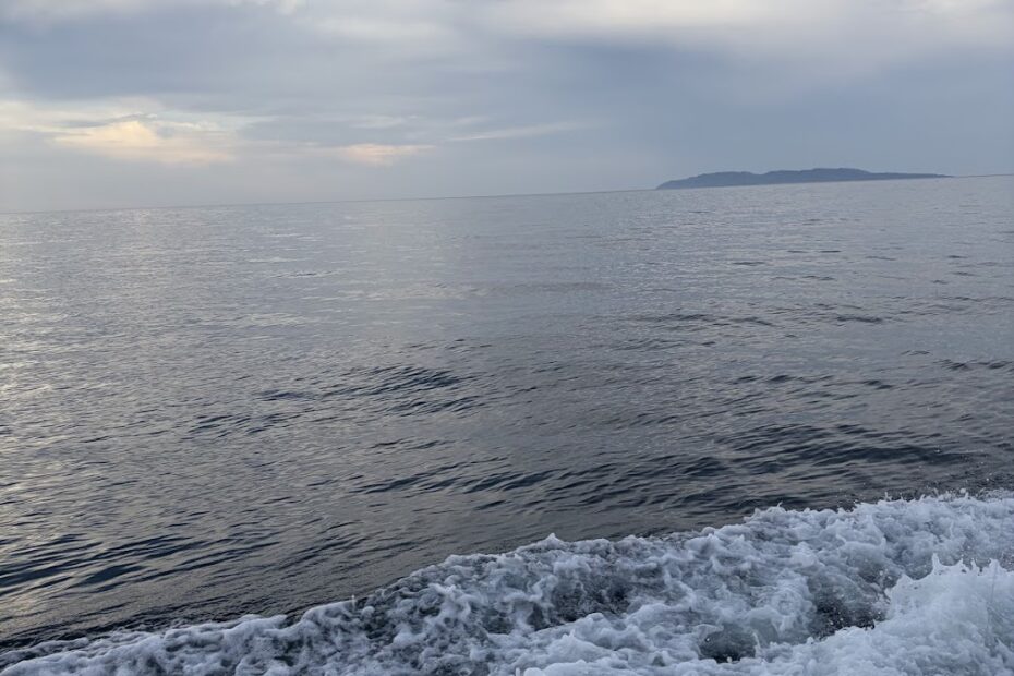 日本海粟島で釣りを楽しむ