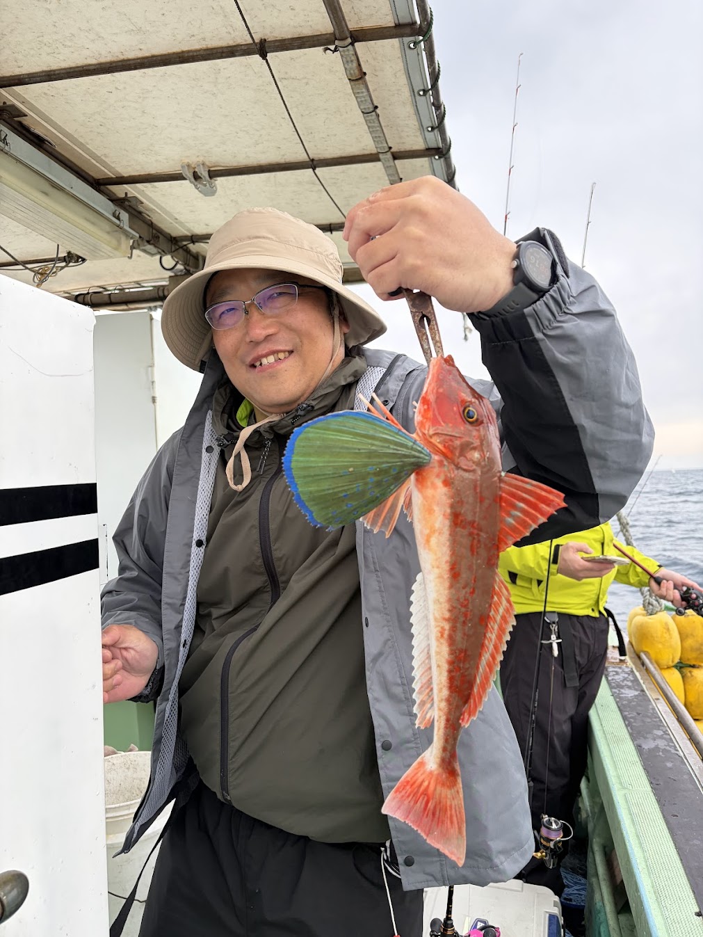 初心者が釣ったホウボウ