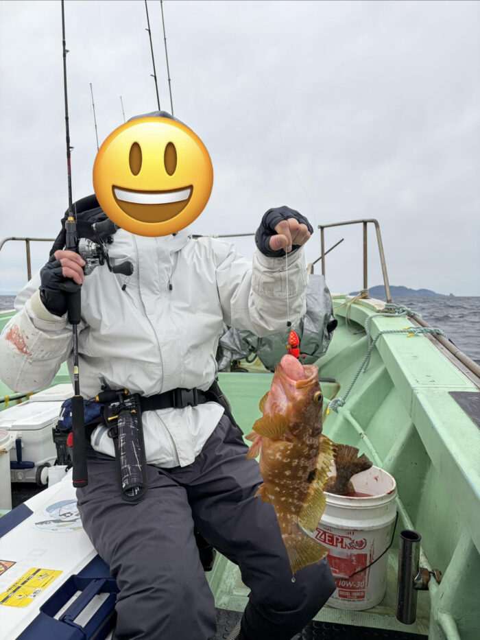 春にキジハタが釣れた