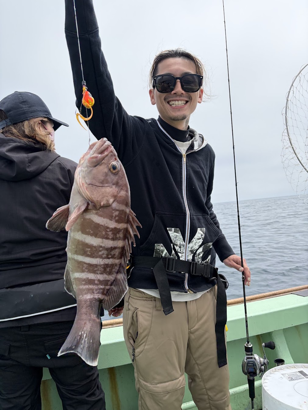 マハタが粟島の周りで釣れる