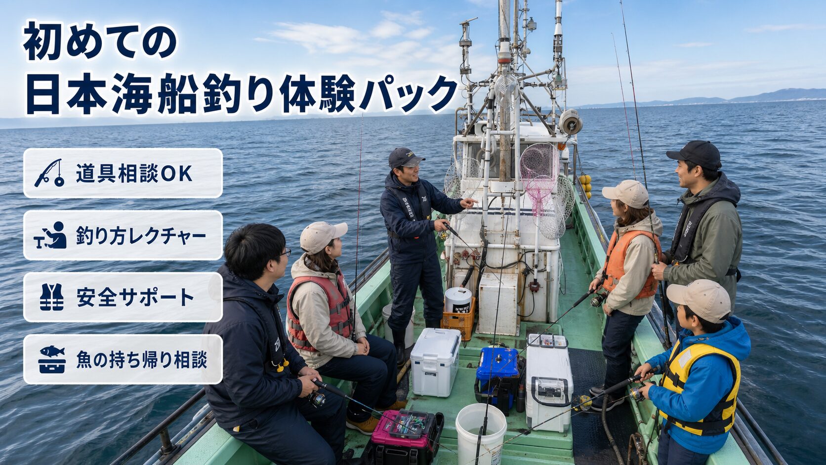初めての船釣り体験パック