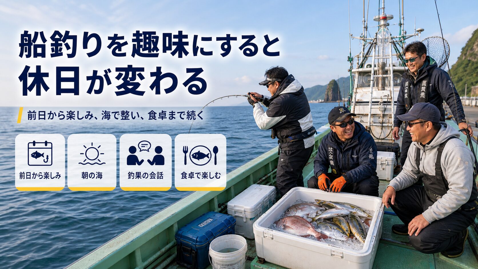 釣りを趣味にすると休日が激変する