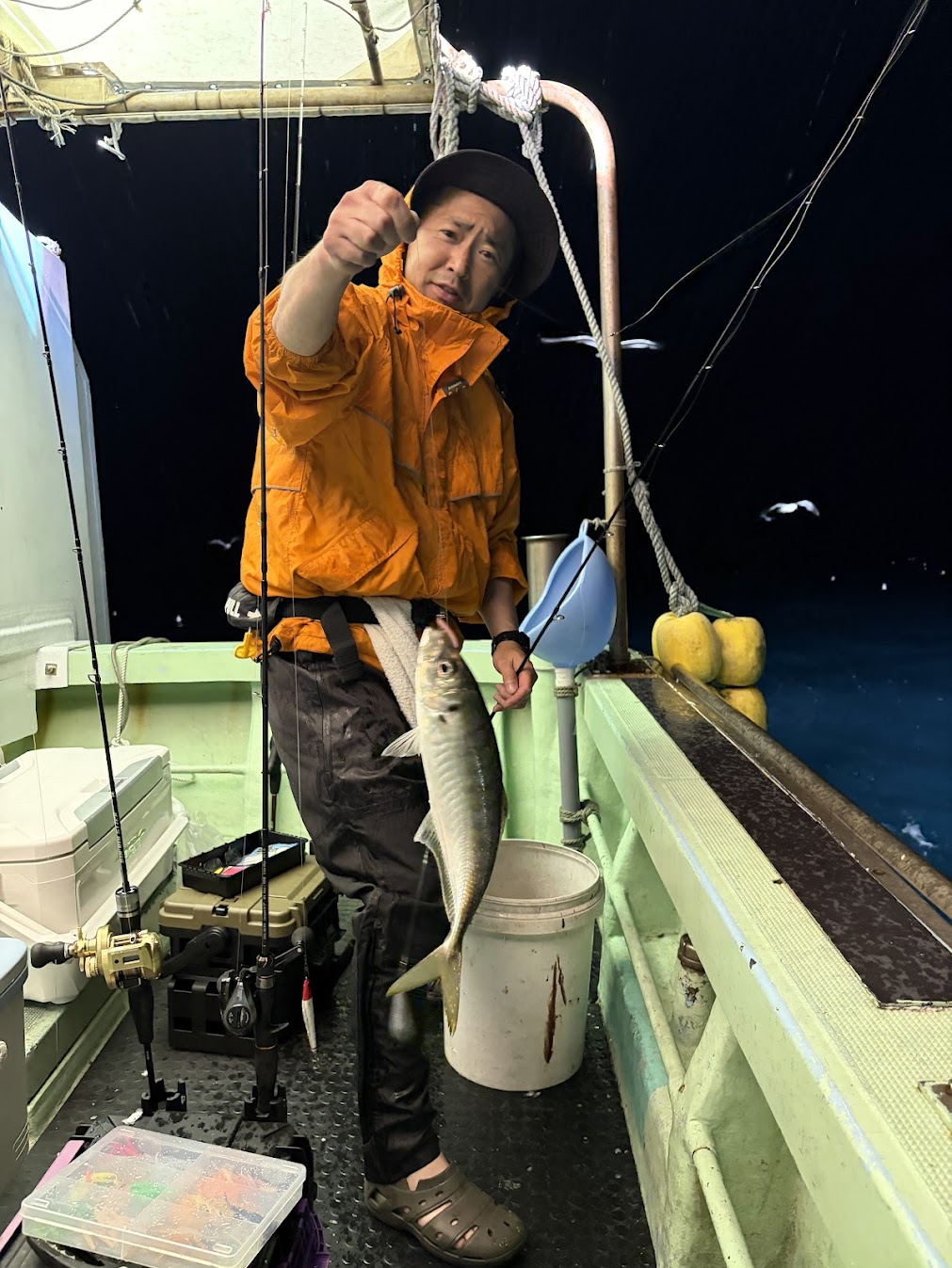 デカアジ連続釣果